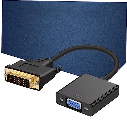 Veemoon 3 Pecas conversor dvi macho para vga fêmea tv cabo dvi para vga adaptador dvi macho para fêm