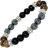 ✅GRÖSSE: 16 cm Armband mit robustem Gummiband, 8 mm Steinkugeln. Messen Sie Ihren Handgelenksumfang, um sicher zu gehen, dass das Armband auch wirklich passt, sofern Sie diesen nicht kennen.