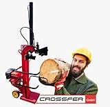 Ein Mechanischer Stammheber zum Aufrichten schwere Holzstämme ist im Lieferumfang enthalten. Wenn dieser nicht benötigt wird dient dieser als dritter Brennholz-Auffangbügel.