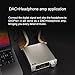 Topping DX3pro+ LDAC Headphone Amplifier - ES9038Q2M XU208 NFCA Bluetooth5.0 Audio Decoder USB/Opt/Coax DAC AMP Pre Amplifier with Remote Control (Sliver)