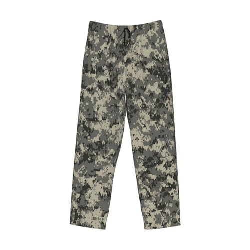 Army Digital Camouflage Print Comfortable Men'S Sleep Pants,Soft Pajama Bottoms For Men,For Lounging And Sleeping4
