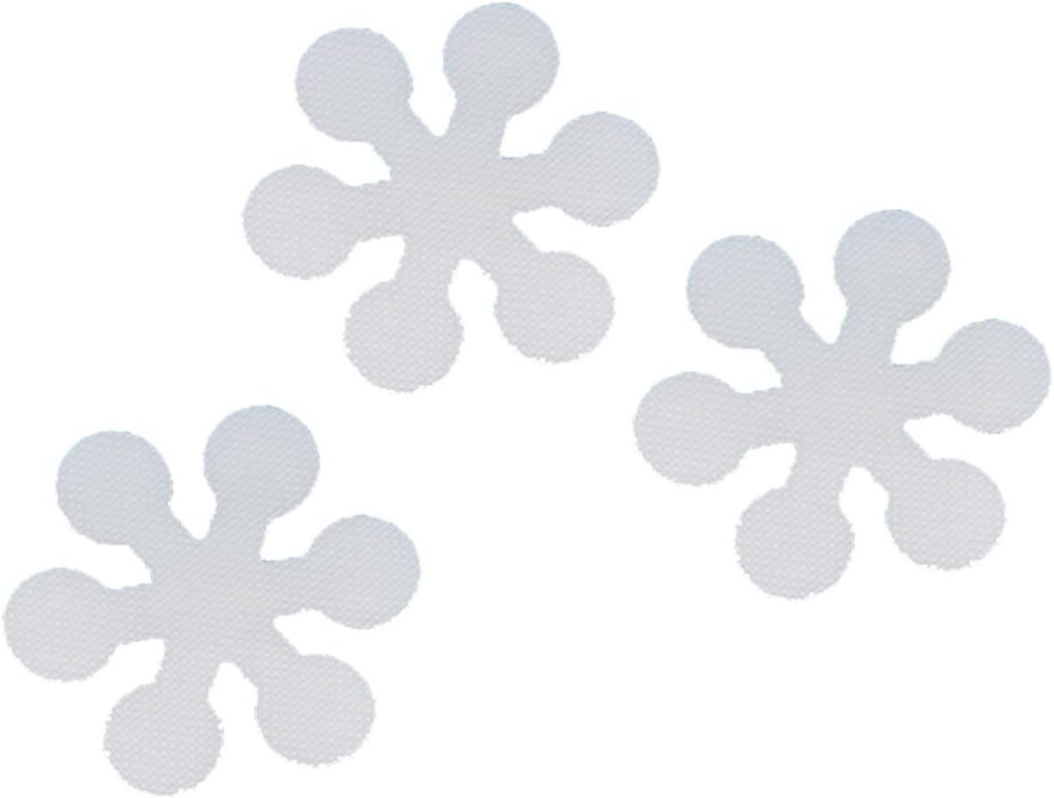 ULTECHNOVO 20 Pcs Snowflake Non-Slip Bath Treads Waterproof Adhesive Anti-Slip Stickers for Bathtub Easy to Apply Bathroom Accessories