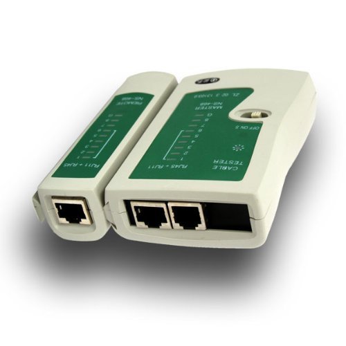 Image of RJ11 RJ45 Network LAN Cable Tester With LED Indicators Tool for Internet Broadband Connection (Battery Not Included)