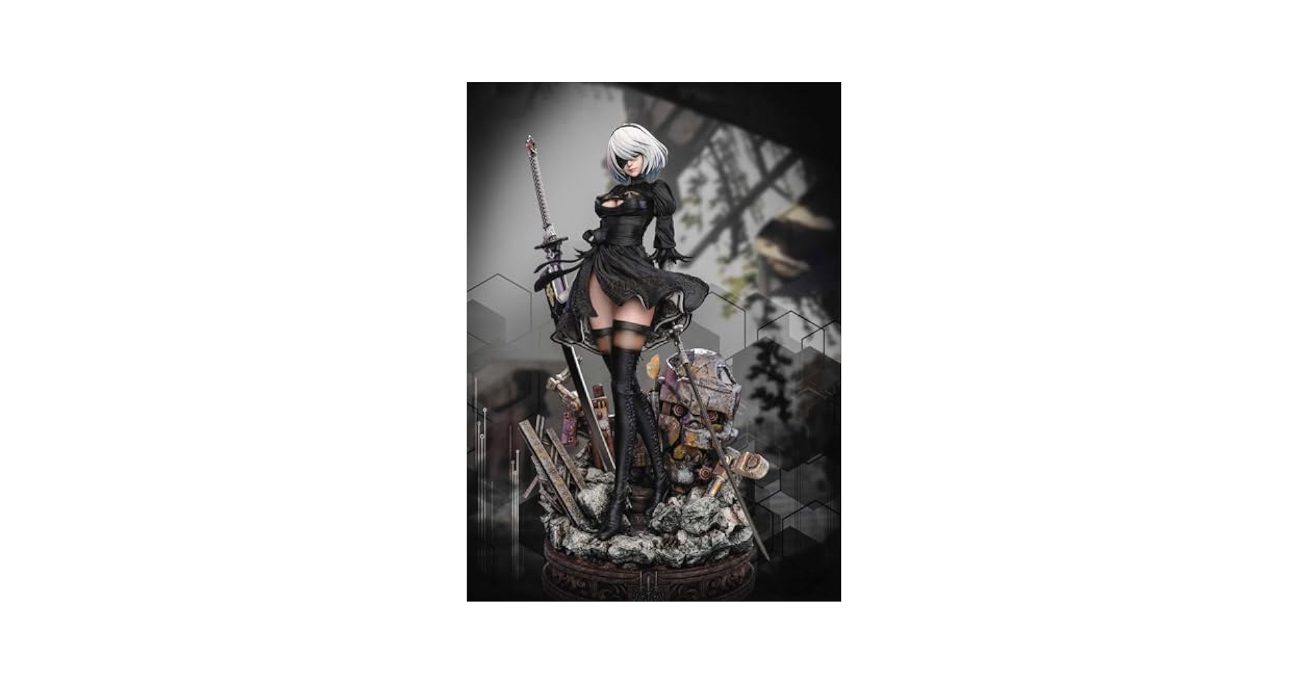 Amazon.co.jp: ヨルハ二号B型 2B フィギュア 1/4スケール 塗装