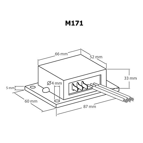 Kemo M171 PWM Leistungsregler 9 - 28 V/DC, max. 10A. Regeln von Gleichspannungslasten: Motoren, Glühlampen, Heizungen, LED’s mit Vorwiderständen