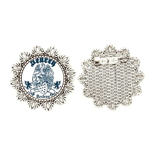 Broche de plata de águila medieval para chaquetas y capas