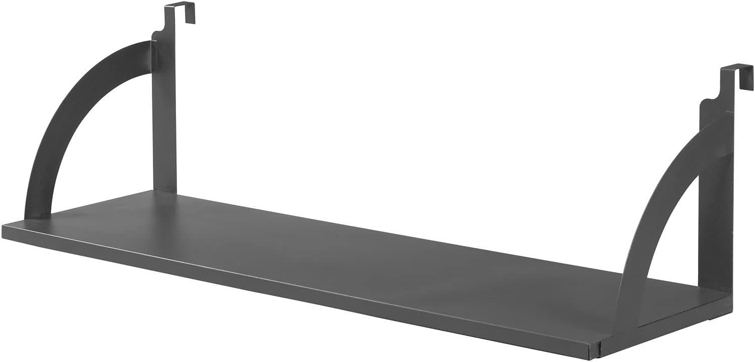Black Steel 36" Wall Hanging Shelf for Partition Panels