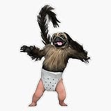 MAGNET Puppy Monkey Baby Magnetic Vinyl Sticker Decal Magnet 5'