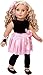 Showtime - 5 Piece Outfit - Black Unitard, Pink Tutu Skirt, Ballet Slippers, Corsage, Hairpiece - Clothes Fits 18 Inch Dolls (Doll Not Included)