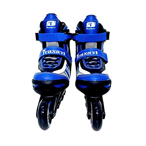 Patins Inline Infantil Ajustavel Energy Azul Abec 7 C/Freio (M(32-35), Azul)