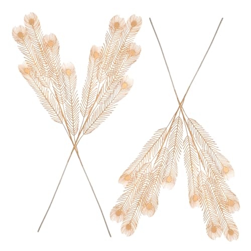 RORPOIR 4pcs Leaf Branch Artificial Leaves and Branches Filling DIY Leaves Branches Decorations DIY Leaves Picks vase Decorate Leaf Decor Artificial Flowers Leaves Wedding Decor