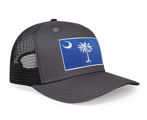 Image of International Tie State Hat for Men and Women, Adjustable Snapback Trucker Baseball Cap with Embroidered Patch