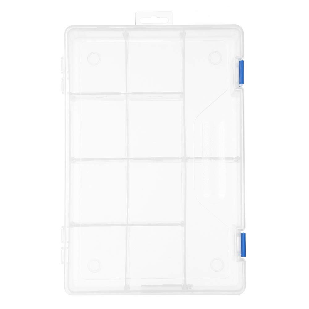 Scatola portaoggetti in plastica con scomparti multipli organizer per strumenti di gioielli componenti elettronici Contenitore per attrezzatura da pesca per una facile organizzazione