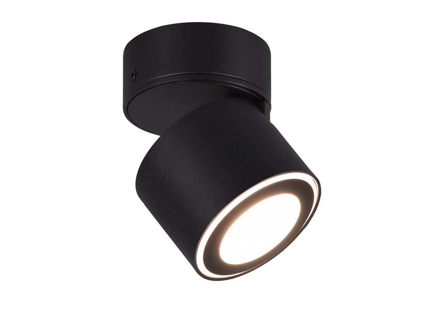 Trio Leuchten LED Deckeneinbau u. Aufbauleuchte Taurus 652910132, Metall Schwarz matt, inkl. 3.5 Watt + 1.5 Watt LED