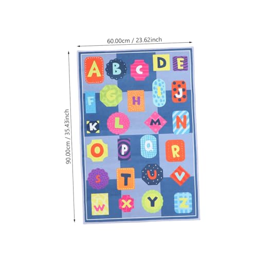 Tapis de jeu chambre garçon fille - Décoration intérieure lavable - 4