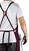 Hudson Durable Goods Professional Grade Chef Apron for Men and Women, 100% Cotton Work Apron for Kitchen, BBQ, and Grill with Large Pockets for Tools, Towel Loop, Crossback Design - One Size, Red #3