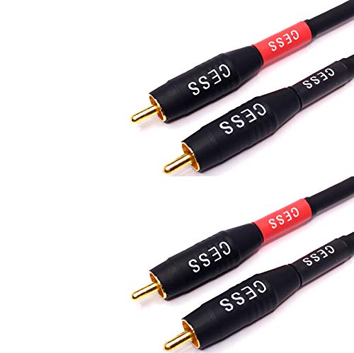 Image of CESS-075-3f Heavy Duty Waterproof RCA Cable, Phono Male to Male (3 FT)