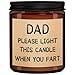 Dad Christmas Gifts for Men Funny Birthday Christmas Gifts for Dad from Daughter & Son Unique Mens Gift for Dads Who Have Everything Hilarious Holiday Presents Gag Gift for Fathers, 100% Soy Wax