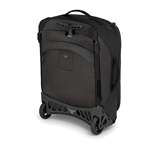 Osprey Packs Transporter Wheeled Global Carry On Luggage, Black