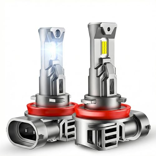 Image of SEALIGHT H11 ledlights for car, Headlight Bulbs 40000 Lumens, High Performance Halogen Replacement, High Beam Low Beam Fog Light Bulbs, 2 Pack