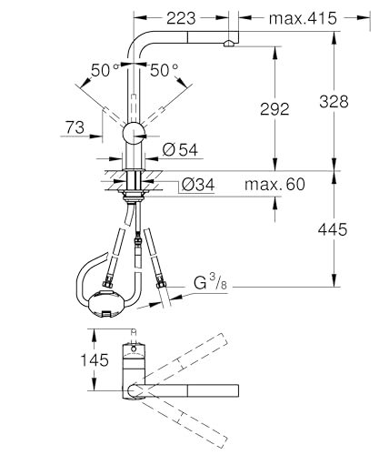 Robinet évier GROHE Minta pour simplifier la vaisselle difficile