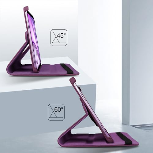 Image of TGK 360 Degree Rotating Flip Cover Case for iPad Air 11 Inch M4 /M3 /M2 2026 /2025 /2024 & Air 5th Gen 2022 /iPad Air 4th Gen 2020 10.9 Inch(Purple)
