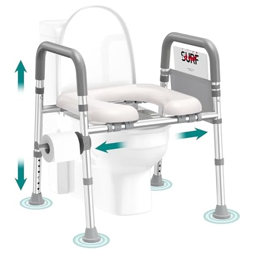 Soundfuse Toilet Seat Risers for Seniors, FSA HSA Eligible Raised Toilet Seat with Handles, Adjustable Height & Width, Cozy Padded 400lb Elevated Toilet Seat, Fit Any Toilet