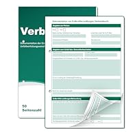 BEIMEIII 1 Stück Verbandbuch A5 Erste Hilfe Meldeblock 50 Seitenzahl Gelocht Verbandbuch Kita für Betriebe 2025 Verbandbuch Abreißblock Heraustrennbare Seiten Unfallbuch für Gewerbe Arbeit Büro