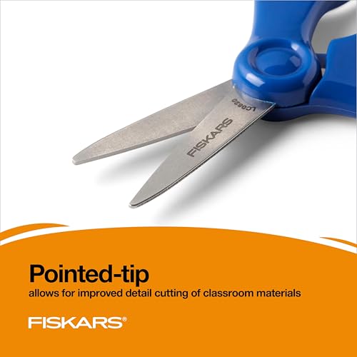 Fiskars 5" Pointed-Tip Kids Scissors, Ages 4-7, Red - image 5
