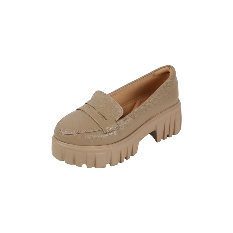 Women's Stylish Chunky Sole Slip-On Loafer