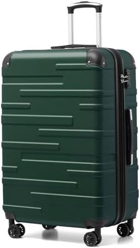 COOLIFE Koffer Groß XL 77cm, Erweiterbar Rollkoffer 93L mit TSA, Hartschale | 3 cm erweiterbar, 77x54x29cm, leise 360° Rollen, YKK-Reißverschlüsse, stoßfeste Ecken, für Urlaub, Aus