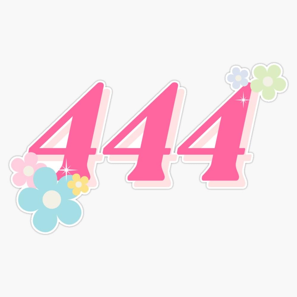 Amazon.com - 444 Angel Number Sticker Vinyl Waterproof Sticker