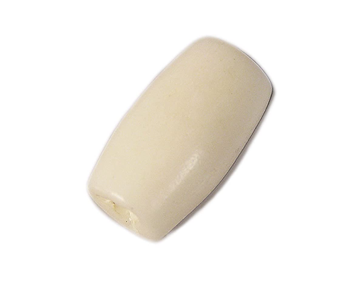 Lot De 60 Perles En Corne Naturelle - Forme Tube 4x6 Mm - Parfaites Pour La Création De Bijoux