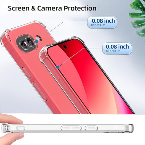 for Google Pixel 10A Case: Clear Unisex Shockproof Flexible TPU Slim Fit Transparent Protective Phone Crystal Clear for Pixel 10A Case- (Clear) - image 4