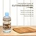 Pacific Pelican 100% Food Grade Cutting Board Oil - Food-Grade Wood Conditioner for Protecting and Hydrating Kitchen Tools (8 Oz)