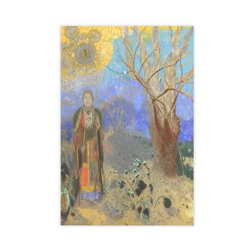 Toile de bouddha Odilon Redon pour retrouver le calme dans votre chambre 30x45cm