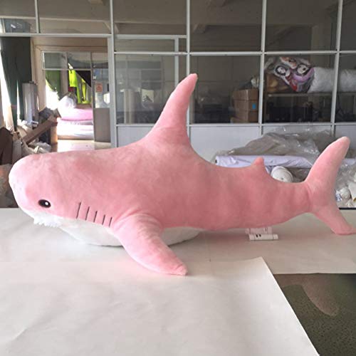Brinquedo de Pelúcia de Tubarão Fofo de 45 Cm, Tecido Macio, Design de Desenho Animado, Boneca de Al