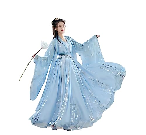 Amazon.com: Chinese Traditional Fairy Dress Hanfu Dress Woman Soft and  Comfortable Dance Performance Clothes (4-Piece Set): Clothing, Shoes &  Jewelry