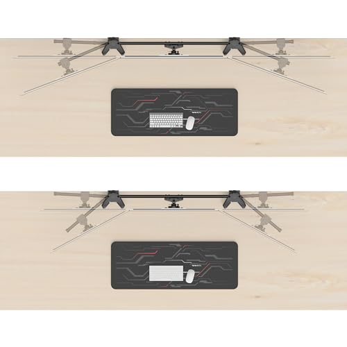 Soporte para 4 monitores convertible que elimina el dolor de cuello con altura e inclinaci&oacute;n ajustable 7