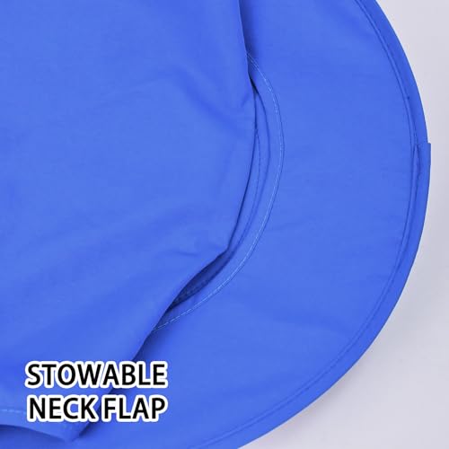 Image of Sun Hats for Men Women Fishing Hat UPF 50+ Breathable Wide Brim Bucket Hats Summer UV Protection Safari Hat with Neck Flap