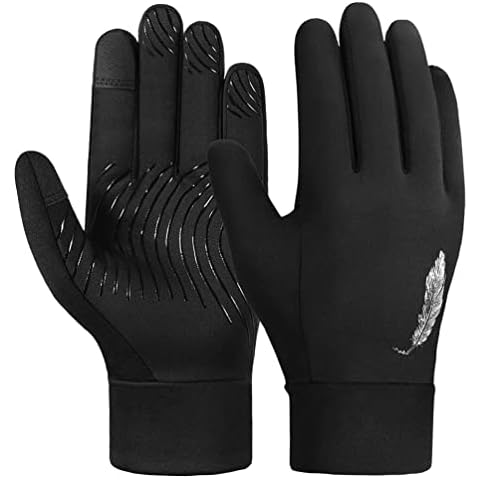 OOPOR Winter Handschuhe Kinder Fahrradhandschuhe Touchscreen - Anti-Rutsch Winddichte Radhandschuhe Herbst früher Winter Laufen Winterhandschuhe Junge Mädch für Outdoor Sport Fahrrad 4-12 Jahre Cover