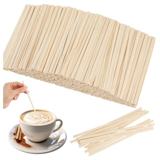 1000 Stück Kaffee Rührstäbchen, 14cm Rührstäbchen Holz, Holzstäbchen Kaffeestäbchen für Umrühren von Kaffee Tee Getränke