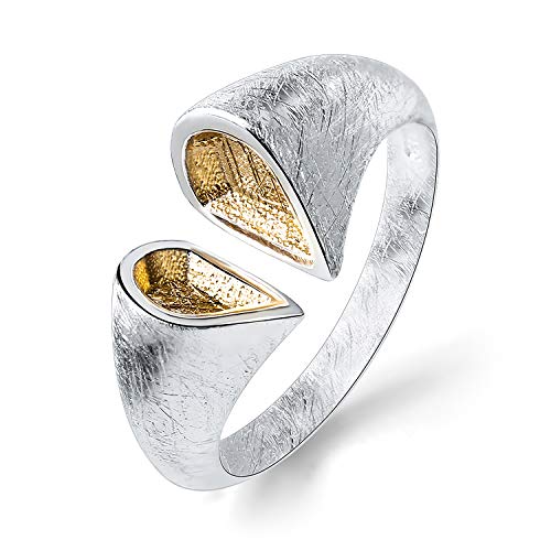San Valentin Regalos Mujer Springlight anillos mujer S925 Anillos de plata esterlina Amor en forma de corazón Anillo abierto Anillo ajustable, regalos originales para mujer, regalos para mujer.
