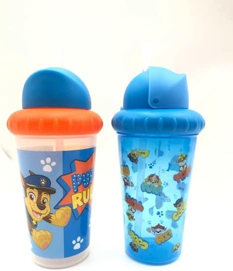 Miniatura 3 de Nickelodeon Paw Patrol FD51250 - Vasos con popote desplegable de 10 onzas, paquete de 2, sin BPA, FD51250