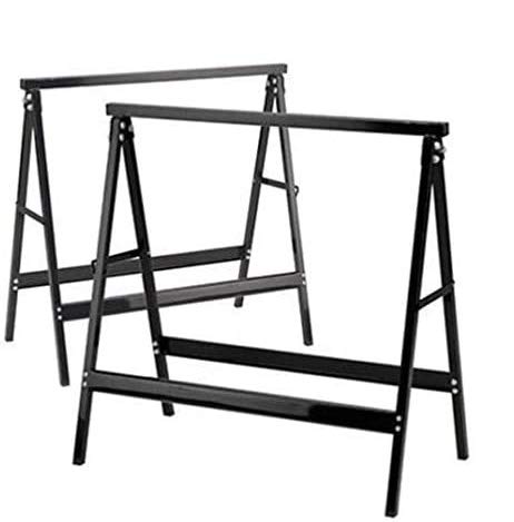 COPPIA DI CAVALLETTI PIEGHEVOLI CAVALLETTO IN ACCIAIO PORTATA 100 Kg X1 VALEX