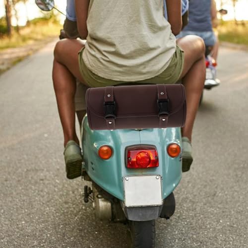 Bolsa para silla de motocicleta y organizador de herramientas Ipetboom marrón profundo para equipaje de deportes motorizados miniatura 7