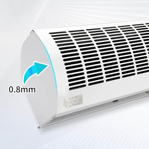 Cortina de aire para el hogar con botón de pared y gran volumen de aire de 60cm 6