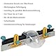 wolfcraft Parallel-Fräsanschlag für MASTER cut Maschinentische, 6901000, für MASTER Cut 1500, 2200, 2500 und 2600