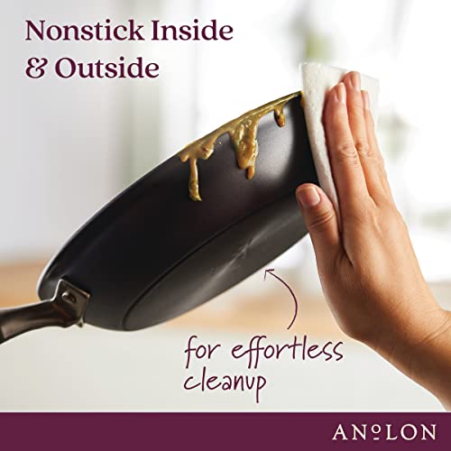 Anolon Advanced Home Hard Anodized Nonstick Frying Pan, 14.5 Inch – Large Skillet with Helper Handle, 14 Inch Nonstick Frying Pan, Durable Cookware - Moonstone by Anolon - Image 4