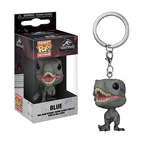 Funko POP! Keychain: JW2 - Blue - Jurassic World 2 - Collectable Vinilo Mini Figure Llavero Novedoso - Relleno De Calcetín - Idea De Regalo - Mercancía Oficial - Fans De Movies - Minifigura